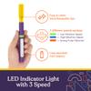 Special Supplies Buzz Buddy Oral Motor Stimulation Kit with 6 Soft Textured Interchangeable Heads, Calm Sensory Needs, Support Speech, and Stimulate Self Feeding, Gentle Vibrations (Purple) view 4