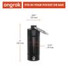 ONGROK Premium Mini Storage Tube, Keychain, Pocket-Sized, Airtight, Aluminum Metal Holder and Case (Black) view 2