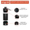 ONGROK Premium Mini Storage Tube, Keychain, Pocket-Sized, Airtight, Aluminum Metal Holder and Case (Black) view 3