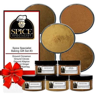 Baking Spices Kit #3 - KOSHER - Seasoning Spice Gift Sets - 5 Spice Set