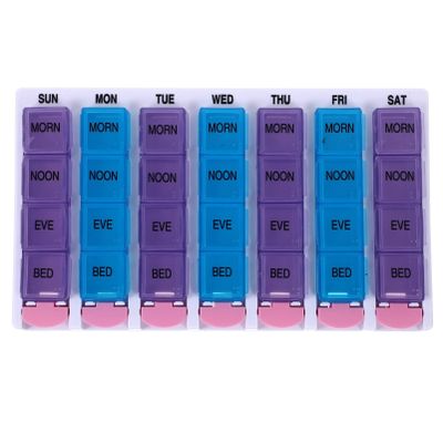 1 Set 28-Cell Pill Box Pill Bottle Medicine Holder Purse Medicine Organizer Travel Jewelry Box Bounce Pp