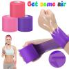 3 Rolls Pre Wrap Tape 2.75 Inch x 90 Yards Athletic Foam Underwrap Sports Pre Headbands for Hair Ankle Wrists Knees Sports(Purple, Pink, Rose Red) view 3