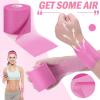 3 Rolls Pre Wrap Tape 2.75 Inch x 90 Yards Athletic Foam Underwrap Sports Pre Headbands for Hair Ankle Wrists Knees Sports(Pink) view 3