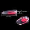 2 Pairs Gel Heel Cups, S Red Silicone Heel Protectors Heel Cup Pads for Plantar Fasciitis, Heel Spur & Achilles Pain, Gel Heel Cups and Cushions Absorbing Support view 2
