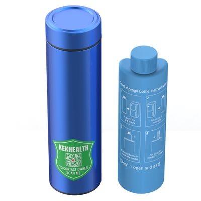 KEKHEALTH Compact 60H Insulin Pen Cooler Trave Case Medication Cooler for Travel Medicine Cooler TSA Approved Medical Travel Cooler Bag Epipen Carry Case Diabetes Cooler with QR Medical TagBlue