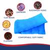 Doctor Developed Heated Neck Wrap - Weighted Heating Pad with Natural Flax Seeds - Cordless Microwavable Heating Pad for Neck & Shoulders - Soft Plush Relief (Blue) view 2