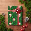 InterestPrint Personalized Photo Wrapping Paper, Green Christmas Trees Custom Face Gift Wrapping Paper Roll with Printed Picture for Friend Grandma Grandpa Birthday Wedding Christmas Gifts 2 Roll view 4