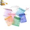 100pcs Small Organza Gift Bags Wedding Gift Packaging Bags Favour Bags with Drawstring for Christmas Birthday Mixed Color 9 * 12cm view 4