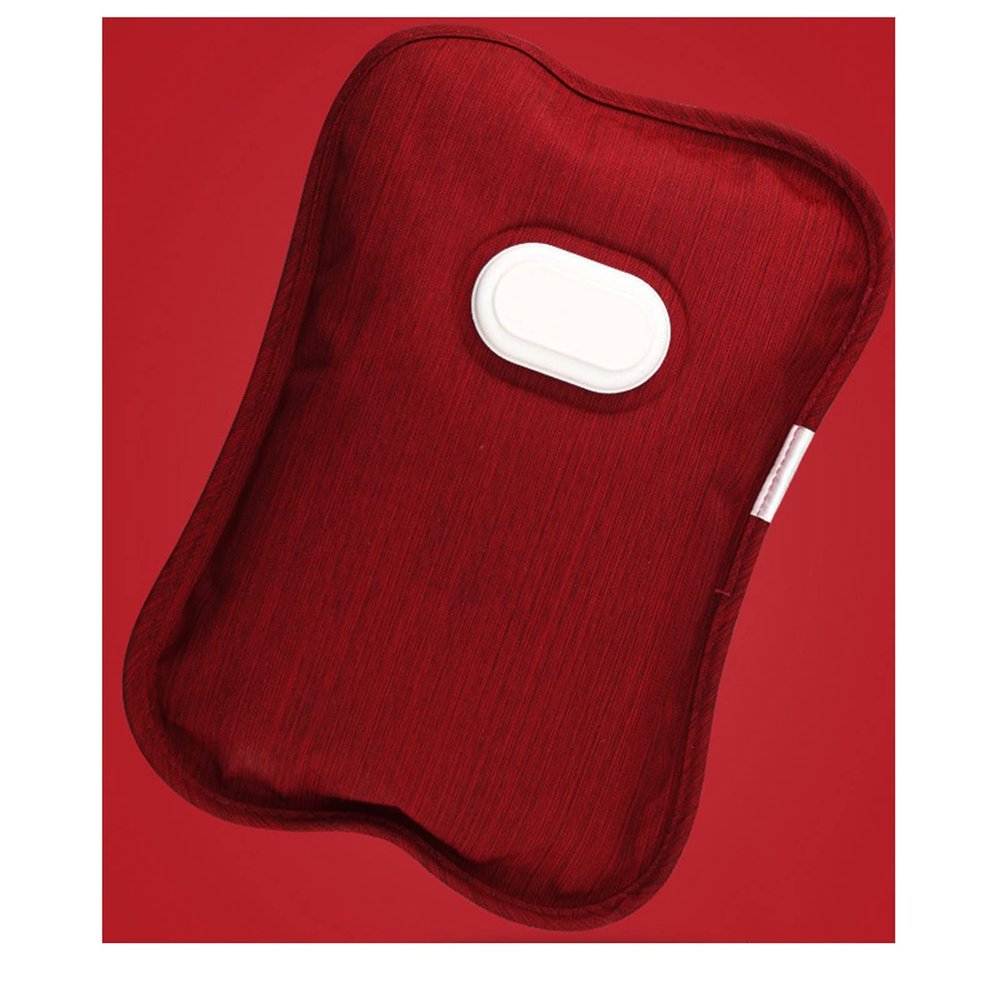 BcofoA The Electric Heat Pack with Waist BeltPortable Hot Water BagSoothing Heat relieves Back Pain,Cramps,Arthritis,Warms Hands and Tummy,Electric Hot Water Bottle (Color : Red)