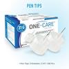 ONE-CARE Pen Tips 31G x 6 mm (1/4)  Thin-Wall Channel Design, Universal Twist-On Fit, Compatible, 100 Count view 4