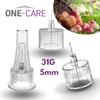 ONE-CARE Pen Tips 31G x 5 mm (3/16)  Thin-Wall Channel Design, Universal Twist-On Connection, 100 Count Box view 4