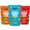 The Only Bean Crunchy Dry Roasted Edamame Beans (Variety Pack), Low Carb Keto Healthy Snacks For Adults and Kids, Fiber Protein Snacks, Diabetic Snacks, 4 oz (3 Pack) view 1