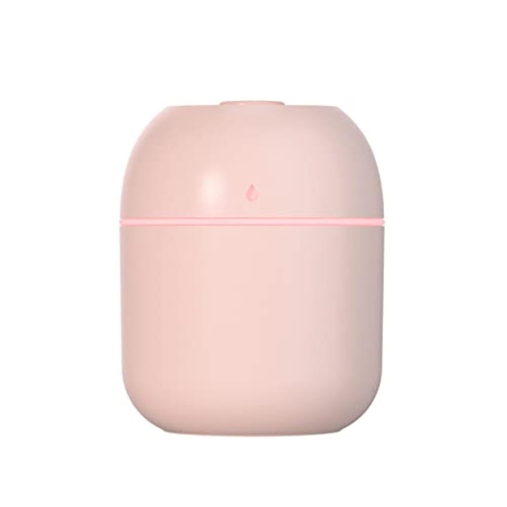 1PCs 220ML Mini Portable Ultrasonic Air Humidifer Aroma Essential Oil Diffuser USB Mist Maker Aromatherapy Humidifiers for Home (Pink)