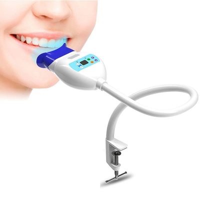 2 Types Safe Reliable Dental Cold Light Smart LED Teeth Whitening Machine Desk Tooth Bleaching Lamp Dental Whitening Instrument with One Goggles,B