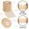 24 Pieces Foam Underwrap Tape Sports Prewrap Athletic Tape Foam Pre Wrap for Ankles Wrists Hands and Knees(Beige) view 3