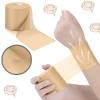 24 Pieces Foam Underwrap Tape Sports Prewrap Athletic Tape Foam Pre Wrap for Ankles Wrists Hands and Knees(Beige) view 4