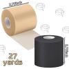 24 Pieces Foam Underwrap Tape Sports Prewrap Athletic Tape Foam Pre Wrap for Ankles Wrists Hands and Knees(Black, Beige) view 2