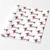 Customized Name Gift Wrapping Paper, Christmas Dog Dachshund Santa Hat White Personalized Birthday Gift Wrap Paper with Text Funny Wrapping Paper Roll for Men Women Birthday Christmas 58x23 1 Roll view 2