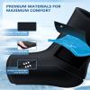 Ankle Foot Ice Pack Wrap for Injuries, Reusable Gel Ice Pack for Hot and Cold Therapies, Flexible Cold Pack for Achilles Tendonitis,Plantar Fasciitis,Swelling,Sprained,Post-Surgery Recovery Black view 3