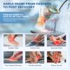 Ankle Foot Ice Pack Wrap for Injuries, Reusable Gel Ice Pack for Hot and Cold Therapies, Flexible Cold Pack for Achilles Tendonitis,Plantar Fasciitis,Swelling,Sprained,Post-Surgery Recovery Black view 4