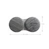 MUDOR 6 Pack Wood Grain Contact Lens Case, Contact Lens Box Holder Container Soak Storage Kit, Mini Contact Lens Travel Case with Leak-Proof Packaging,Silver Gray view 2