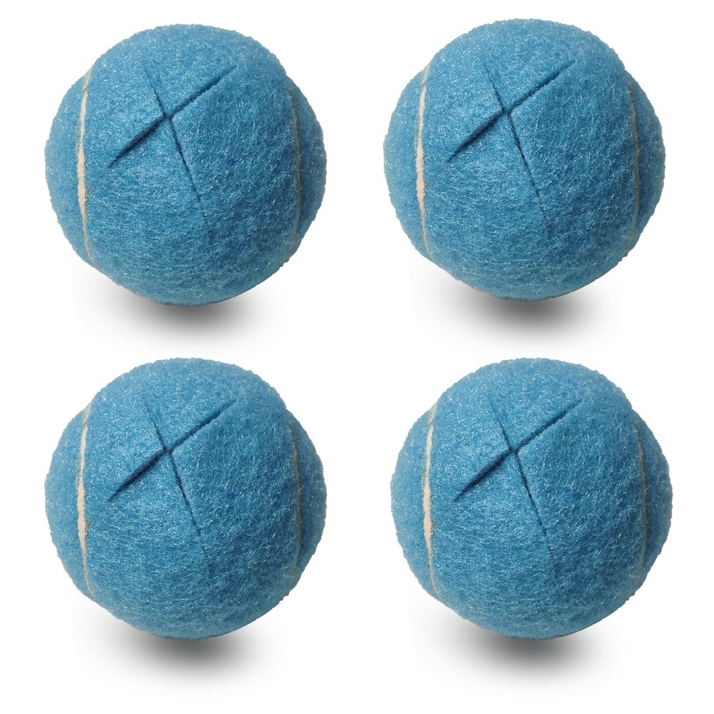 RMAMSCOV Tennis Balls for Walkers 4 Pack, RMASCOV Precut Tennis Balls for Walkers,Walker Balls Tennis Ball for Chair Legs(Light Blue)