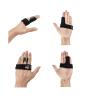 Denpetec Trigger Finger Splint, Lightweight Durable, Non Slip Adjustable Strap, for Thumb, Index, Middle, Ring, Little Finger, Finger Pain Relief and Sport Injuries(Black) view 1