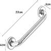 LUOFDCLDDD Safety Grab BarWall-Mounted Towel Rack Bathtub Safety Grab Bar-Stainless Steel Bracket Portable Bracket Bathroom Handle Bathtub Shower/33Cm view 2