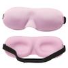 3D Contoured Luxury Blindfold Sleep Mask, Eye Mask for Sleeping, Light Blocking Eye Blinder with Adjustable Strap for Men & Women, Soft & Comfortable Sleep Mask for Travel Shift Work, Light Pink view 1