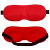 3D Contoured Luxury Blindfold Sleep Mask, Eye Mask for Sleeping, Light Blocking Eye Blinder with Adjustable Strap for Men & Women, Soft & Comfortable Sleep Mask for Travel Shift Work, Red view 1