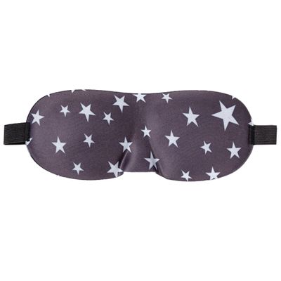 3D Contoured Luxury Blindfold Sleep Mask, Eye Mask for Sleeping, Light Blocking Eye Blinder with Adjustable Strap for Men & Women, Soft & Comfortable Sleep Mask for Travel Shift Work, Star Printed