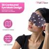 3D Contoured Luxury Blindfold Sleep Mask, Eye Mask for Sleeping, Light Blocking Eye Blinder with Adjustable Strap for Men & Women, Soft & Comfortable Sleep Mask for Travel Shift Work, Star Printed view 4