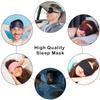 3D Contoured Eye Mask for Sleeping, Luxury Blindfold Sleep Mask with Adjustable Strap, Soft and Comfortable Night Eye Mask for Men Women, Light Blocking Eye Blinder for Travel Sleeping, Black view 4
