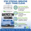 1000mg Quercetin - 200 Capsules | Immune Support, Antioxidant for Seasonal Sinus Relief & Cardiovascular Health | Maintains Inflammatory & Immune Responses | Men & Women view 2