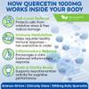 1000mg Quercetin - 200 Capsules | Immune Support, Antioxidant for Seasonal Sinus Relief & Cardiovascular Health | Maintains Inflammatory & Immune Responses | Men & Women view 4
