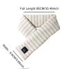tuduoms Cotton Warm Heating Scarf for Men Women USB Smart Charing Neck Wrap Winter Washable Rechargeable Heated Scarves view 2