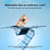 tuduoms Cotton Warm Heating Scarf for Men Women USB Smart Charing Neck Wrap Winter Washable Rechargeable Heated Scarves view 4