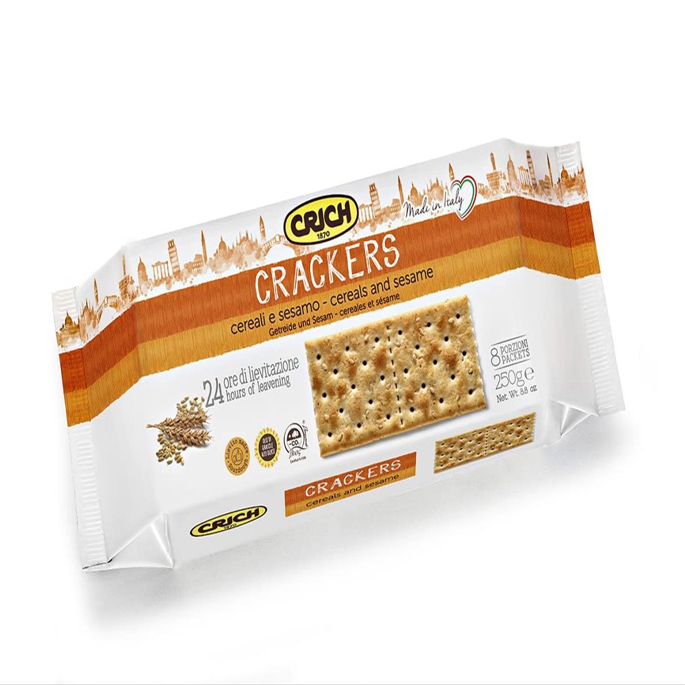 Crich Italian Premium Cereal Sesame Crackers 8.8 oz.