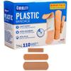 110 Assorted Sterile Adhesive Bandages Non-Stick Pad Water Resistant First Aid view 1