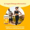 BeLive Organic Omega 3 Gummies - Omega 3 6 9 7 DHA & EPA from Flaxseed Oil & Sea Buckthorn Fruit Oil, Vegan, for Kids & Adults, Full Body, Brain & Eye Support, Sugar Free  Peach | 2-Pack view 4