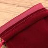 Mini Skater 25Pcs Velvet Drawstring Pouches 3.9" x 3.5" Small Jewelry Gift Bags for Wedding Christmas Party Favors (Red Wine) view 2