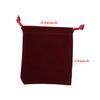 Mini Skater 25Pcs Velvet Drawstring Pouches 3.9" x 3.5" Small Jewelry Gift Bags for Wedding Christmas Party Favors (Red Wine) view 3