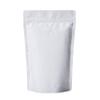 16oz Coffee Bags 100 Pieces - High Barrier White Kraft Paper Stand up Ziplock Pouches Bags with Valve & Zipper (100 Pcs, 16 Ounce/454-500 Gram/1 lb) view 1