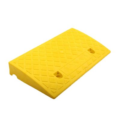 XXIOJUN Large Curb Ramp, Heavy Duty Curb Ramps, Rubber Threshold Ramp for Driveways,Car, Truck, Mobility Scooters,Wheelchair,Caravan (Color : Yellow, Size : 50x27x13cm)