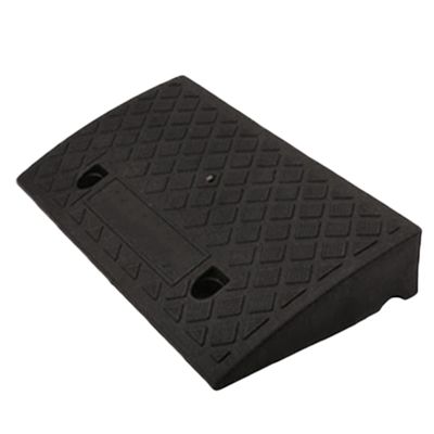 XXIOJUN Large Curb Ramp, Heavy Duty Curb Ramps, Rubber Threshold Ramp for Driveways,Car, Truck, Mobility Scooters,Wheelchair,Caravan (Color : Black, Size : 50x27x13cm)