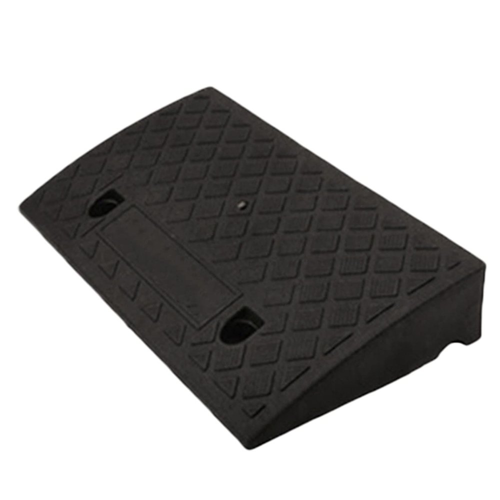 XXIOJUN Large Curb Ramp, Heavy Duty Curb Ramps, Rubber Threshold Ramp for Driveways,Car, Truck, Mobility Scooters,Wheelchair,Caravan (Color : Black, Size : 50x27x13cm)