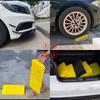 XXIOJUN Large Curb Ramp, Heavy Duty Curb Ramps, Rubber Threshold Ramp for Driveways,Car, Truck, Mobility Scooters,Wheelchair,Caravan (Color : Black, Size : 50x27x13cm) view 3