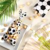 100 Pieces Soccer Ball Treat Bags 2 Designs Soccer Goodie Bags Football Cellophane Bags Party Favor Gift Bag with 100 Pieces Twist Ties for Kids Soccer Themed Birthday Supplies view 4