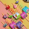 24 Under the Sea Party Favors Animal Drinking Straws Goodie Gifts for Kids Ocean Birthday Party Supplies With 2 PCS Cleaning Brushes view 3