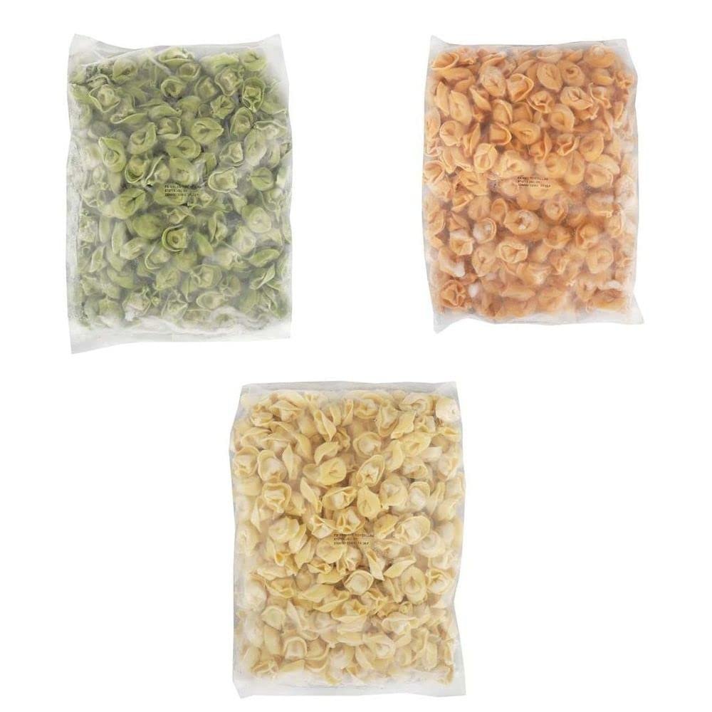 Rana Precooked Tri Color Cheese Tortellini, 4 Pound - 3 per case